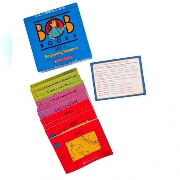 Bob Books Set 1: Beginning Readers Box Set Phonics Ages 4 and up Kindergarten - Picture 2 of 8